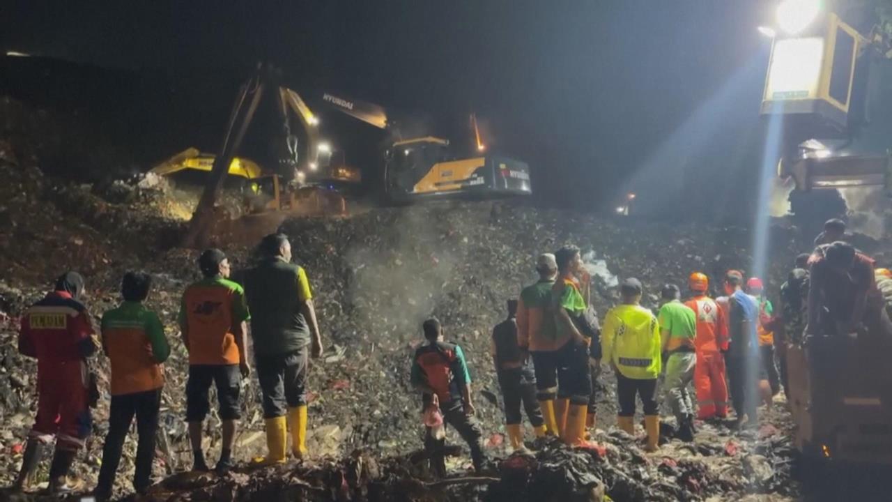 豪雨釀災！　印尼雅加達垃圾場崩塌至少5死