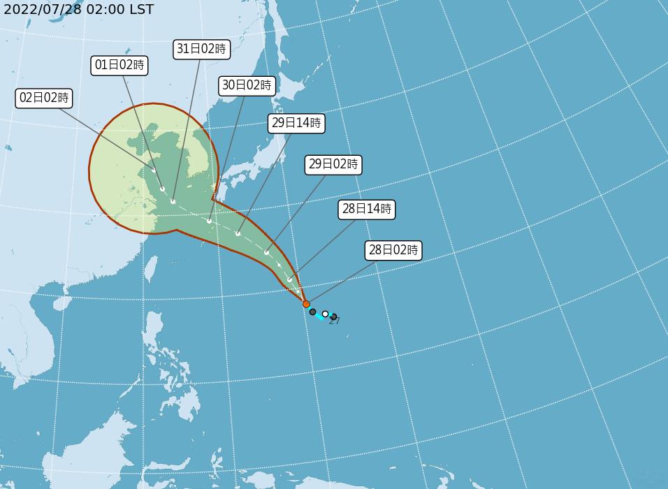 快新聞／桑達颱風最快今生成「路徑曝光」　氣象局：對台直接影響機率偏低