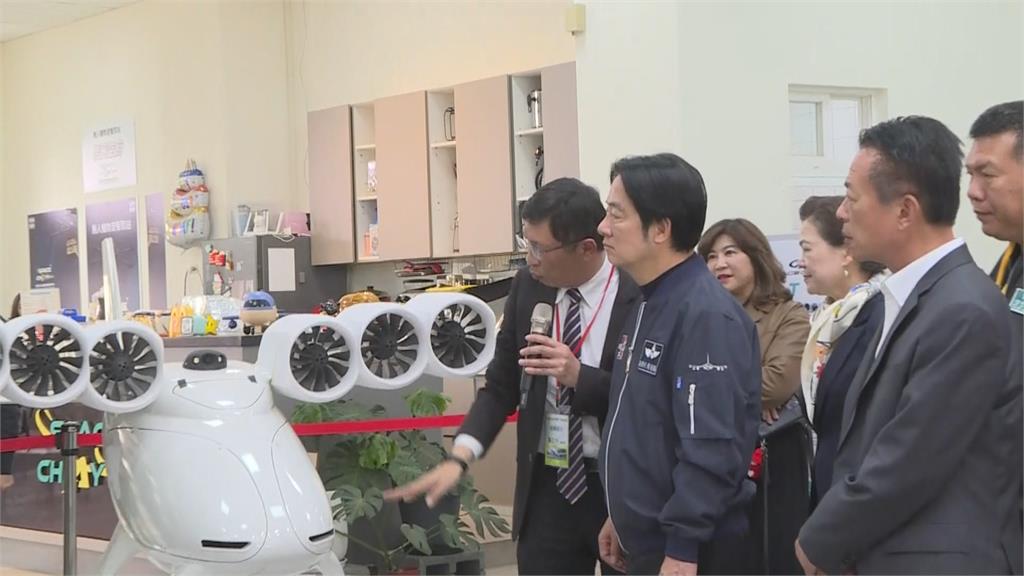 準總統賴清德展開新政序幕　參訪無人機AI研發中心