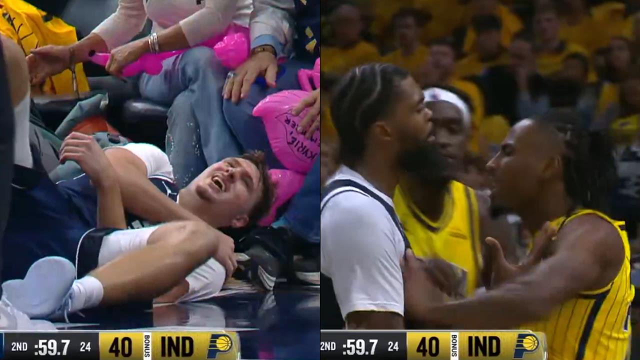 NBA(影)／大場面！獨行俠狀元郎遭一級惡犯傷退　隊友爆氣理論互推哨聲滿天飛