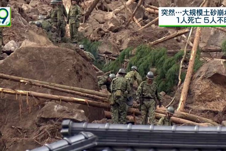 日本九州驚傳山崩！ 6人遭活埋1人死亡
