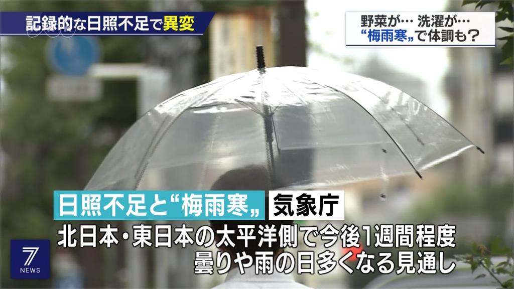 陰雨綿綿！東京連續17天日照不到3小時