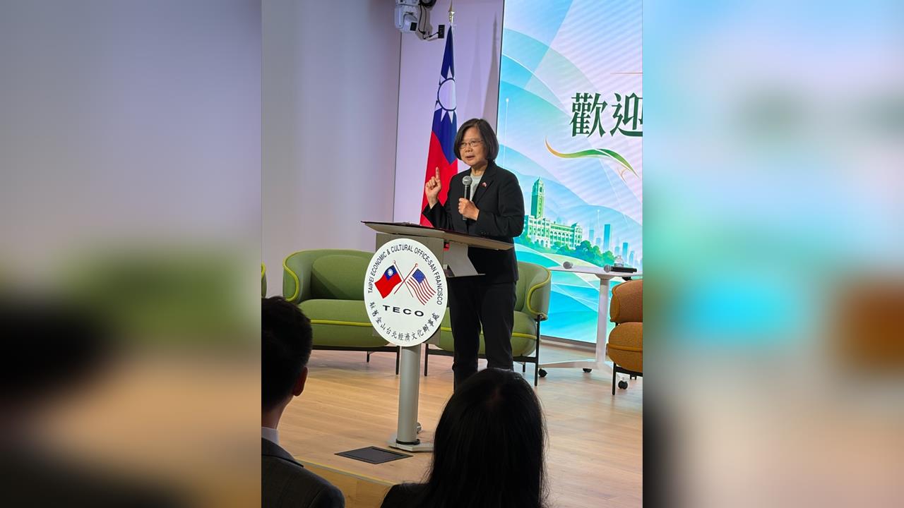 快新聞／蔡英文與矽谷科技青年座談　籲將台灣經驗帶向國際