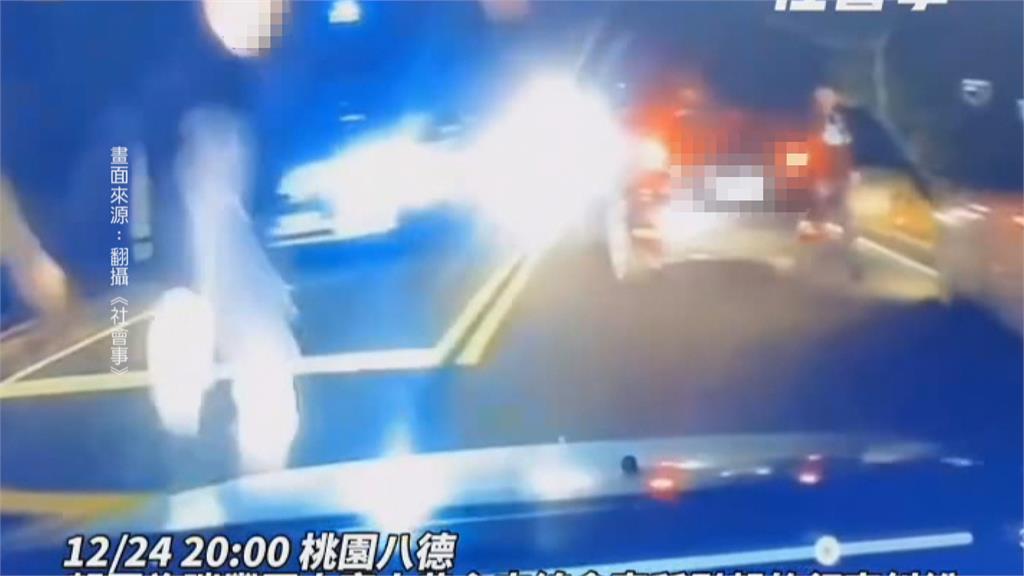 疑行糾爆發口角　惡煞竟擋去路砸車洩憤