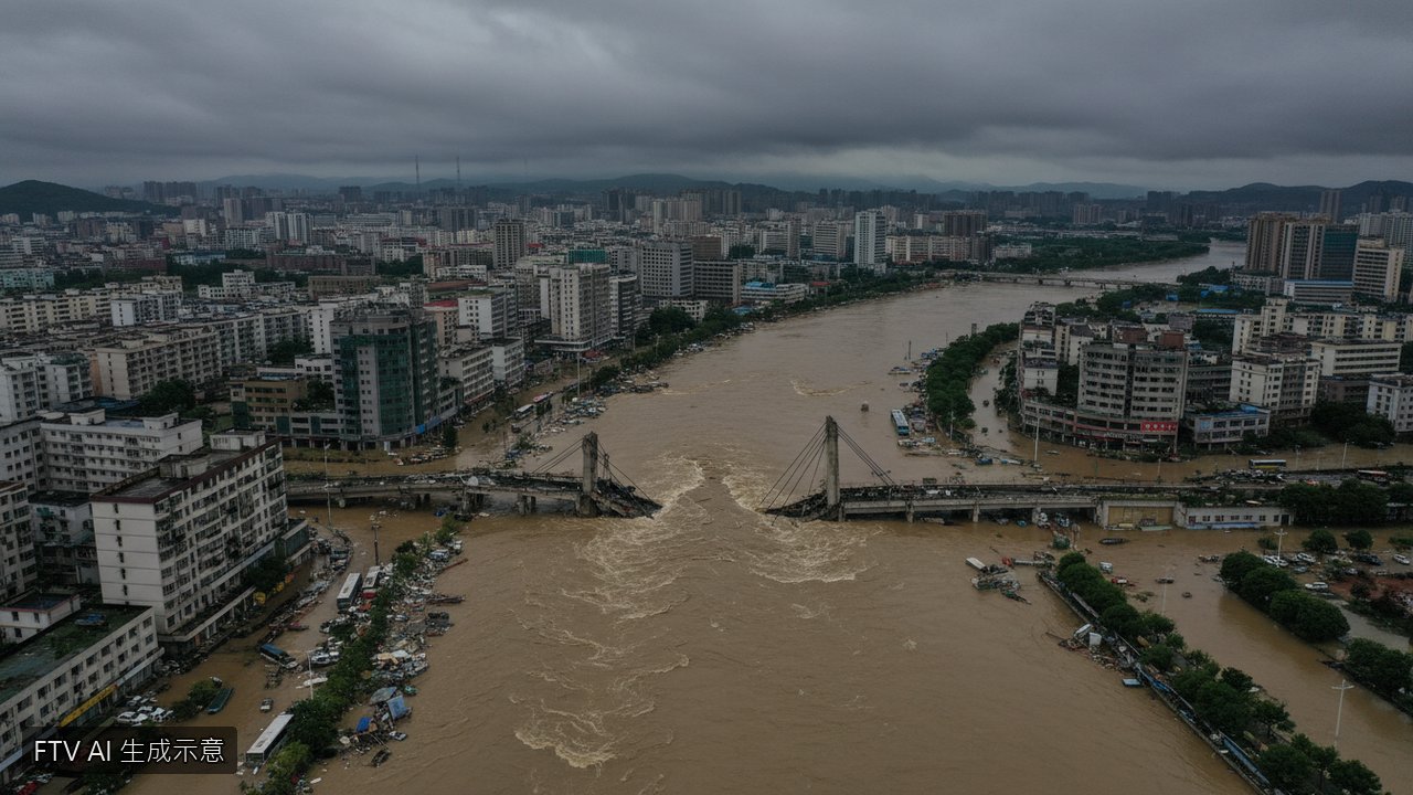 中國重慶暴雨成災!永川區洪水釀3死17失蹤 當局撥款救災