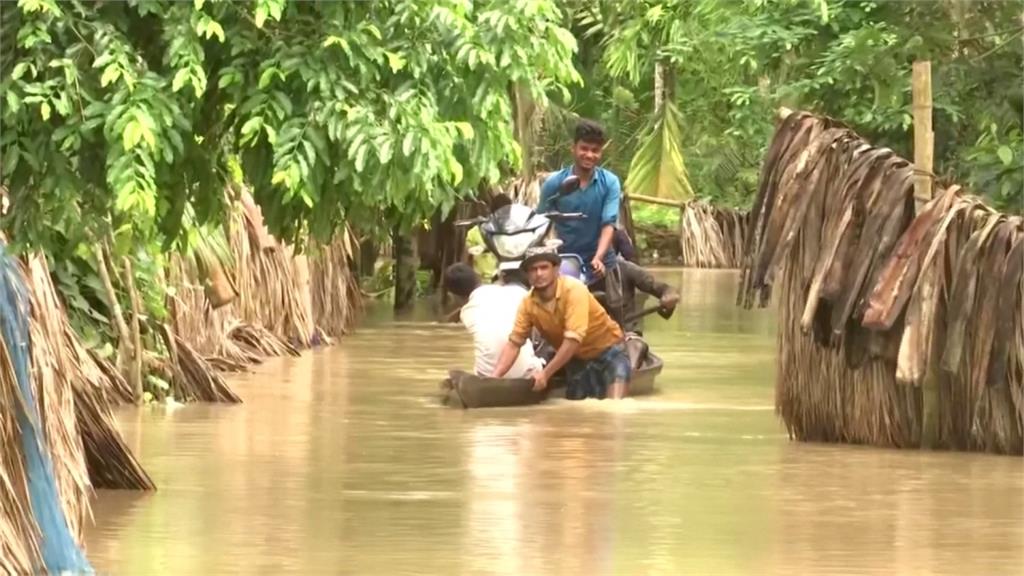 印度東北部豪雨成災　民宅、農作物全遭淹沒