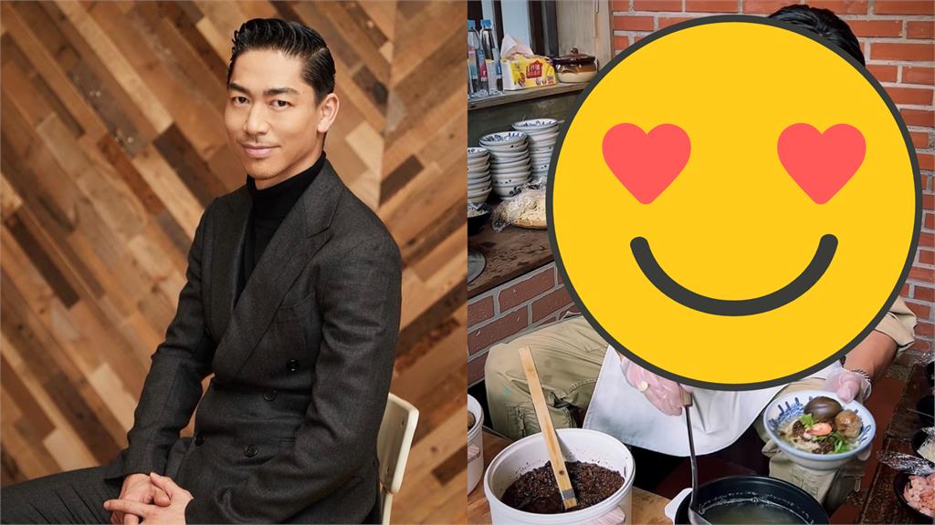 AKIRA坐板凳煮擔仔麵累翻!網見「主廚架式」狂讚:好有台灣味