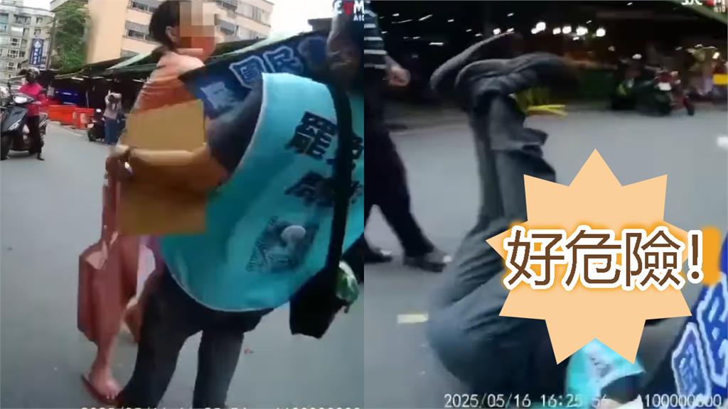 罷團志工又遇襲…遭婦女「粗暴推飛」險後腦著地！畫面流出網驚：根本謀殺