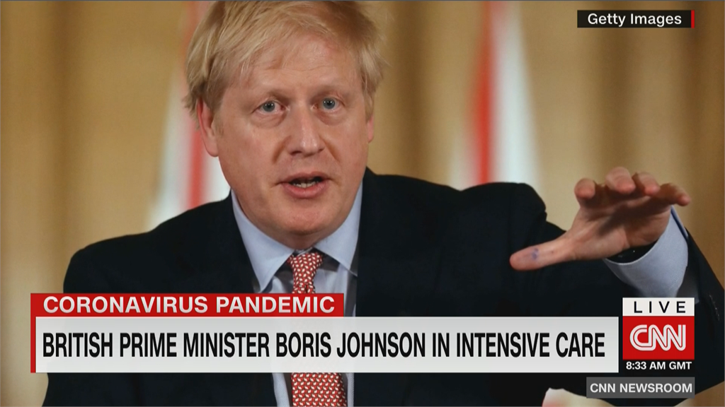 英國首相強森轉ICU治療 目前戴上氧氣罩
