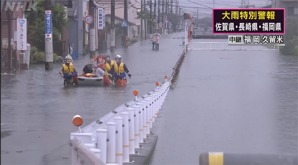 暴雨襲日北　九州北部升至最高級別警戒