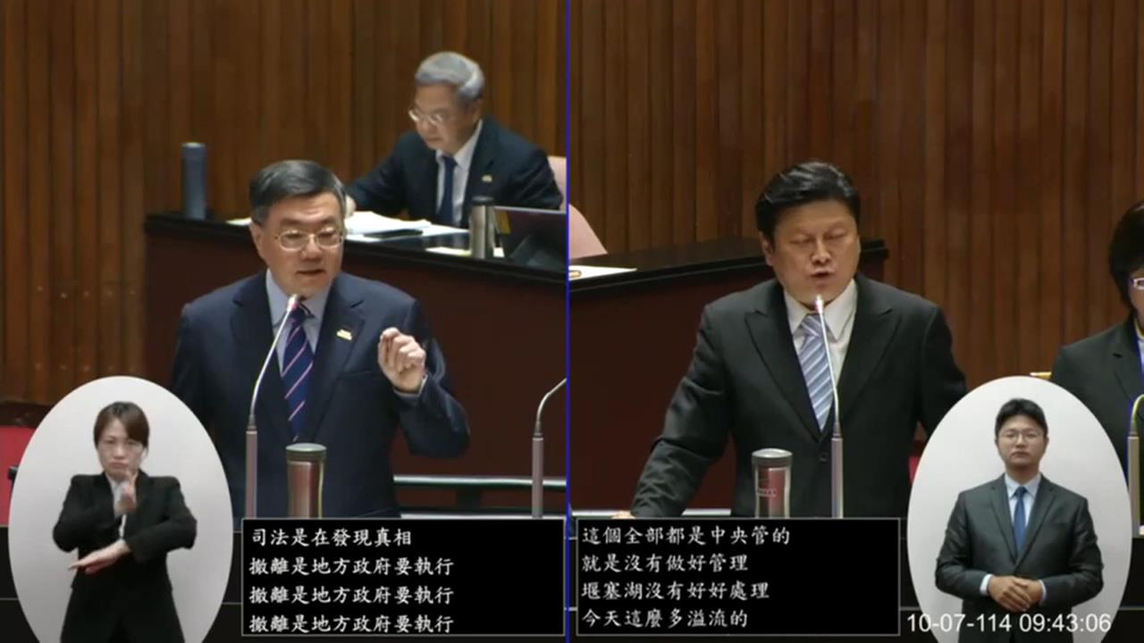 傅崐萁質詢拍桌狂甩鍋　卓揆怒：我們救命　只有你在救政治生命