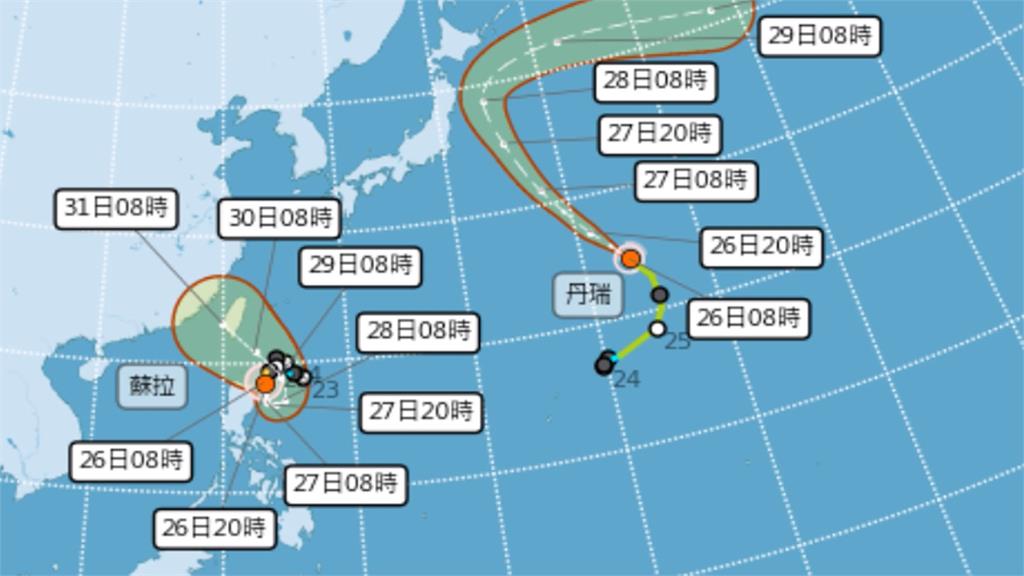 中颱「蘇拉」轉圈圈路徑有變數　最快週二海警、不排除登陸