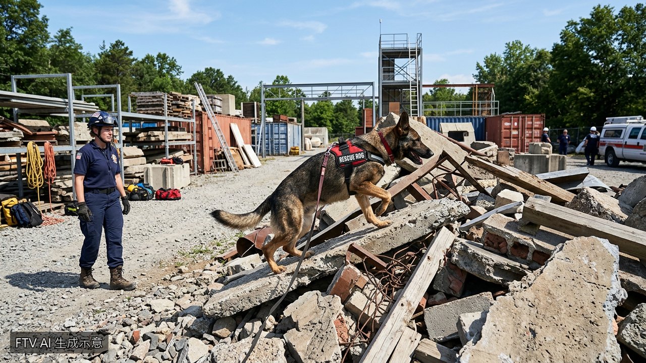 首屆搜救犬世界盃北京登場　逾20國頂尖隊伍齊聚切磋