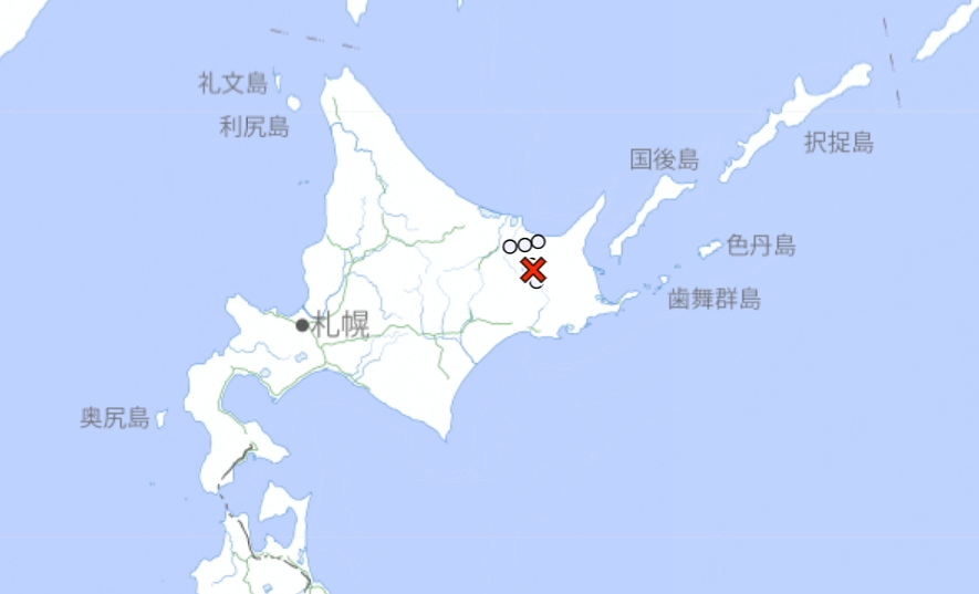快新聞／北海道極淺層地震！深度僅10公里　最大震度4級