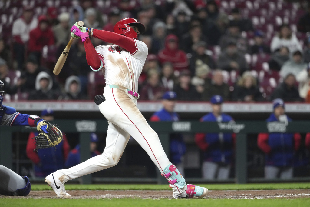 MLB(影)／紅人當家球星首度使用魚雷球棒出賽　單場轟７打點技驚全場