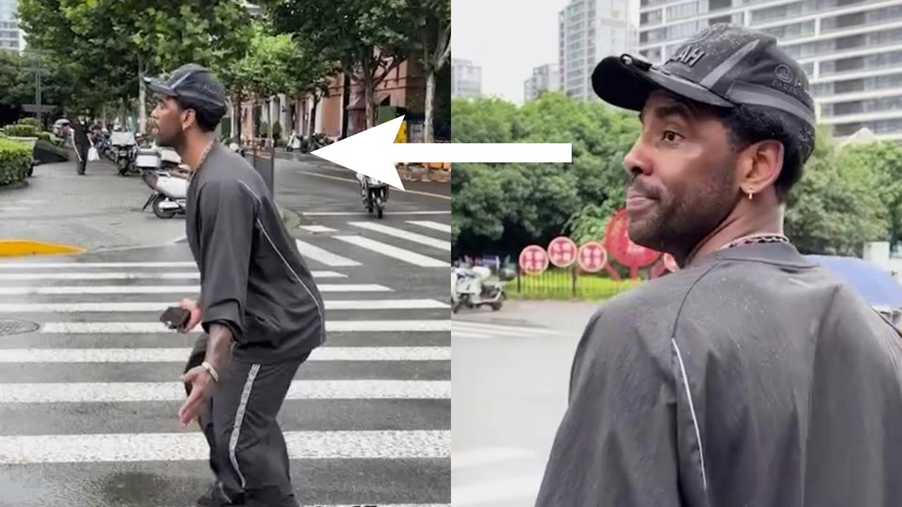 NBA(影)／你是不是也做過？全明星後衛厄文過馬路表演「空氣防守」網友笑翻