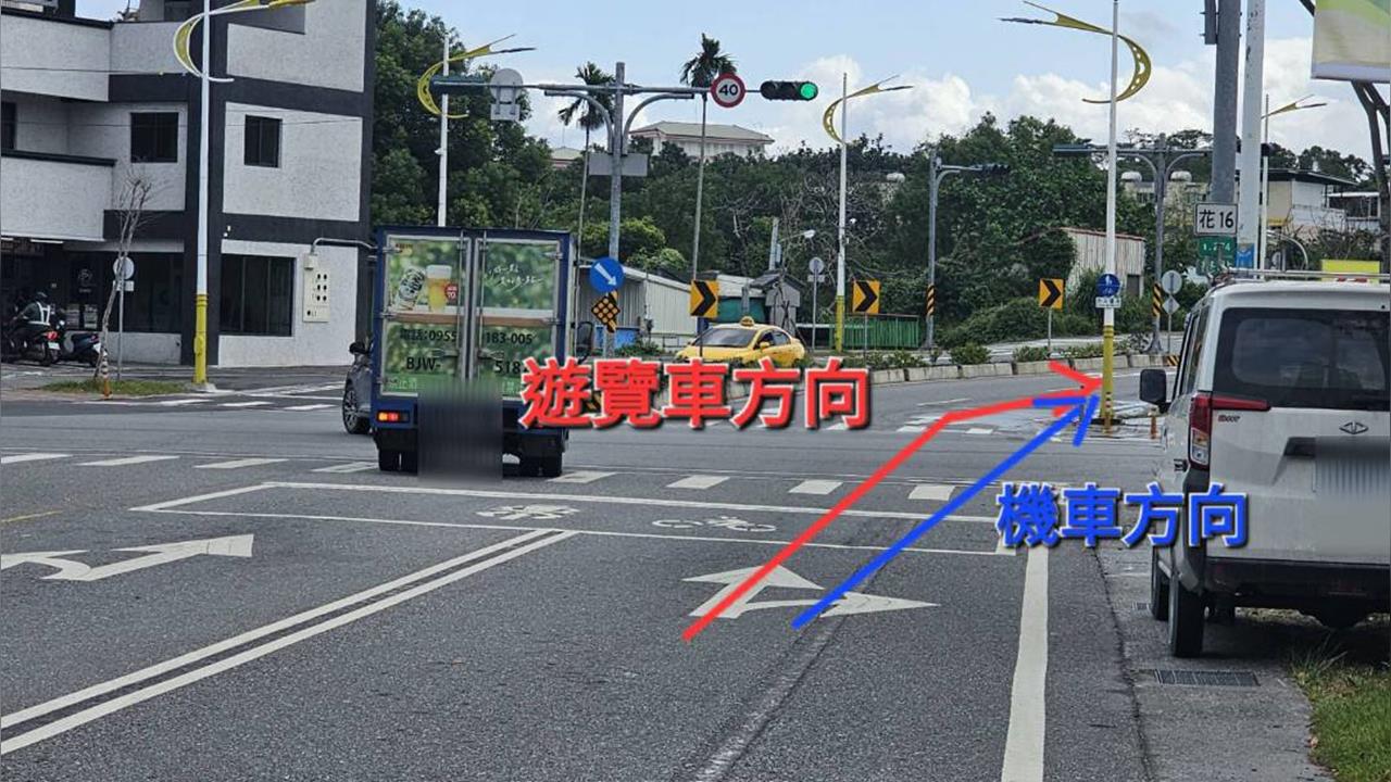 快新聞／遊覽車輾死機車騎士！安全帽碎裂　花蓮老翁當場喪命