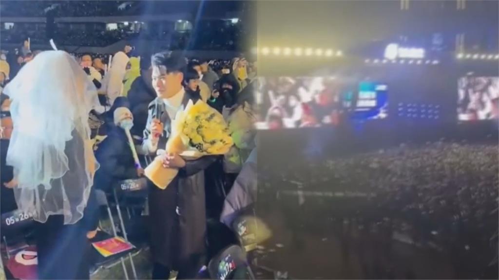 中國主持人在音樂節「零度求婚半小時」　觀眾怒喊退票：蕭敬騰為他少唱