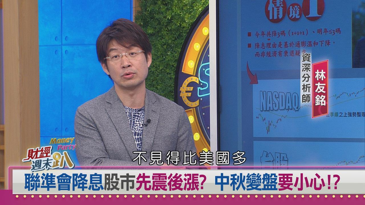 週末趴(影)／Fed降息後台股修正風險浮現！達人：晚跌股恐補跌 留意這警訊