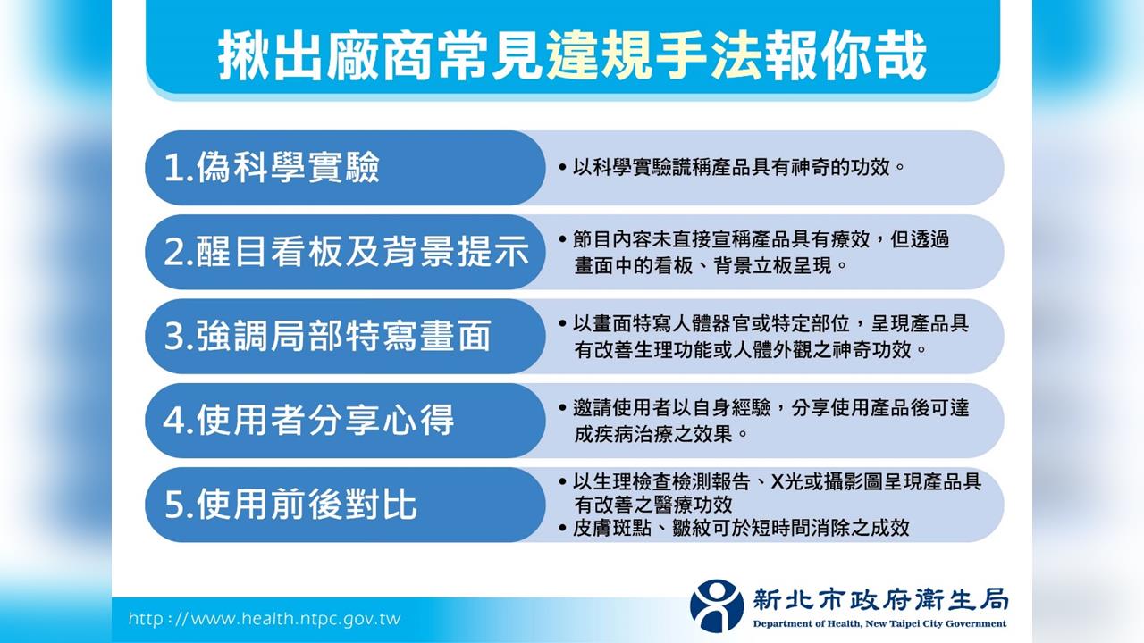 膨風廣告現原形!新北開鍘逾7 仟萬!