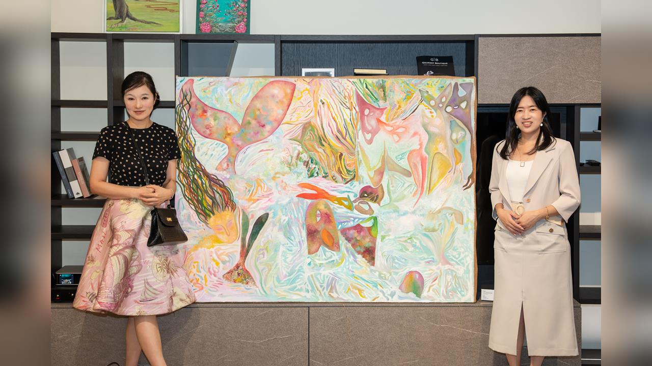 玉女影星張瑞竹攜手「說說畫Art Studio」展現靈性創作光采