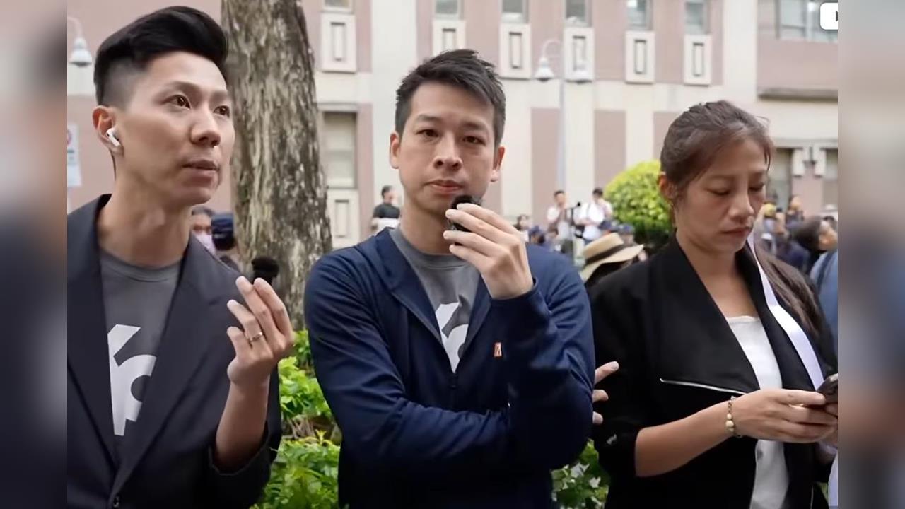 柯文哲宣判／許甫庭外直播！聽到「17」誤認下午5點記者會　確認是17年瞬間臉僵