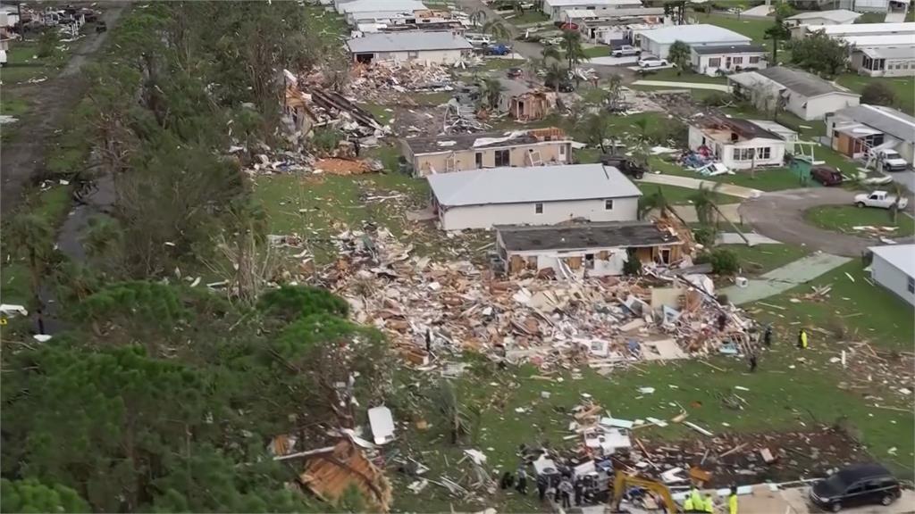 颶風密爾頓重創佛州　17人喪命　缺水斷電又缺油　拜登宣布進入災難狀態