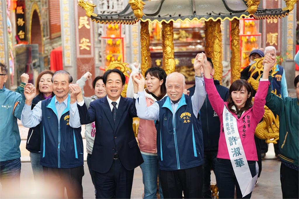 快新聞／赴松山進安宮參香祈福　賴清德讚<em>許淑華</em>：很勇敢堅強的人