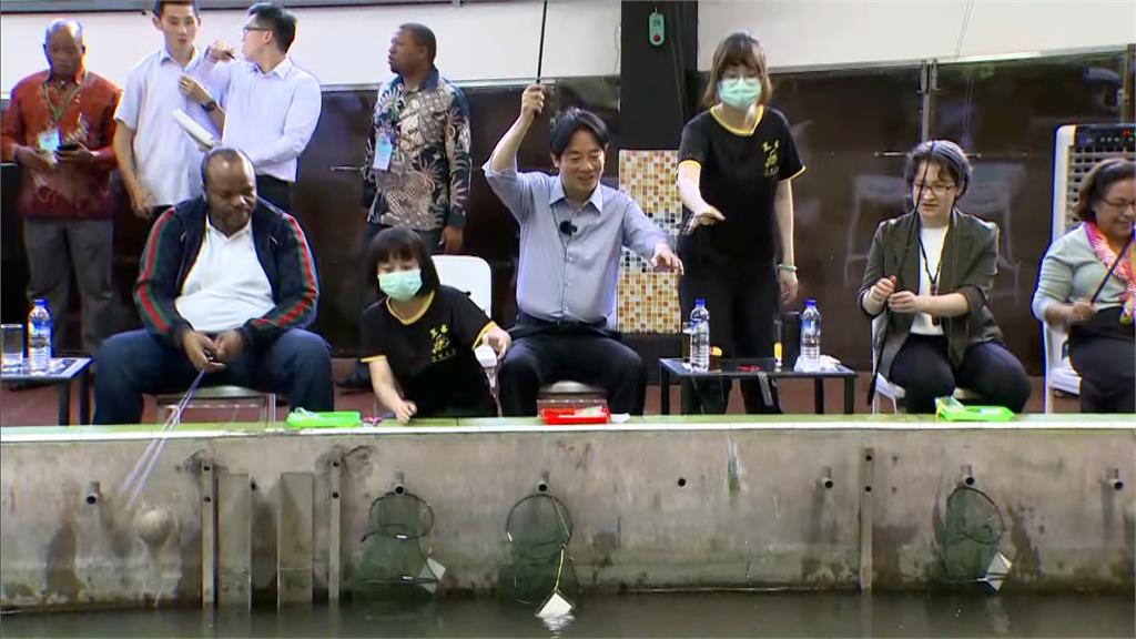 賴清德創意外交　就職前夕揪友邦元首釣蝦