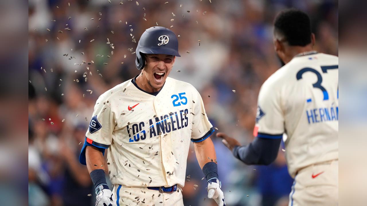 MLB(影)／沒有大谷翔平也沒問題！艾德曼三分砲加五星級美技成道奇致勝功臣