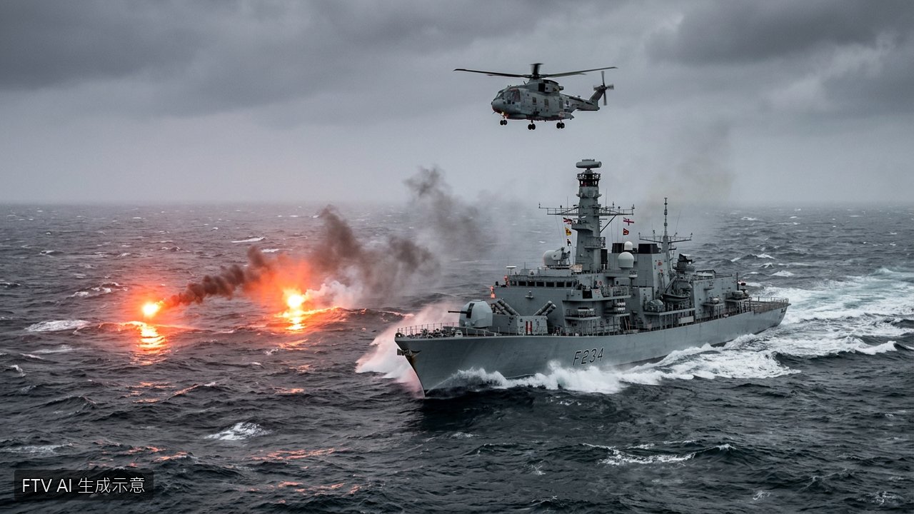 俄巡防艦丹麥外海發射信號彈　險擊中丹麥軍用直升機