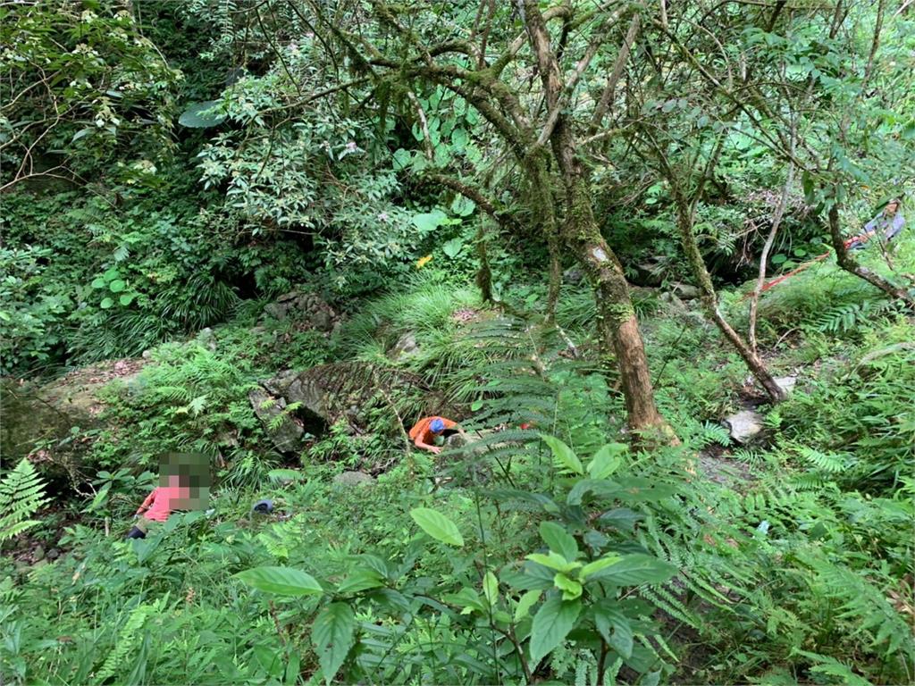 快新聞／疑失足墜落沿海林道深15公尺溪谷下 登山客臉部流血等待警消救援