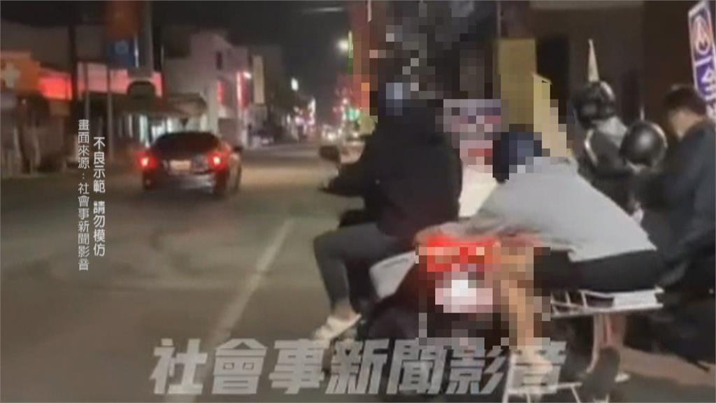 超市推車當賽車？　男子「機車拉推車」馬路甩尾