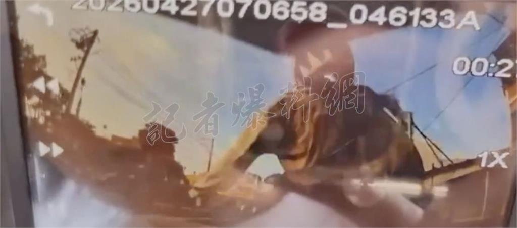 慟！女警遭撞視角曝　女大生0煞車狠撞噴飛　騰空揮手掙扎下秒遭輾斃