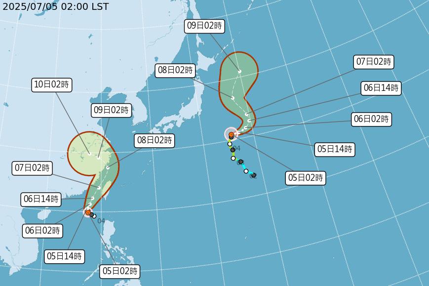 快新聞/颱風要來了!「丹娜絲」正式成形 直撲台灣路徑曝光