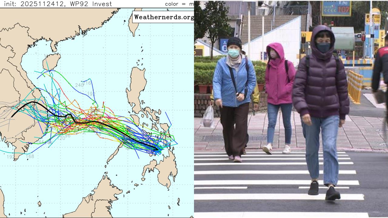 天琴估今升輕颱對台影響曝！專家揭這時段「急凍12℃」：1週2波東北季風南下
