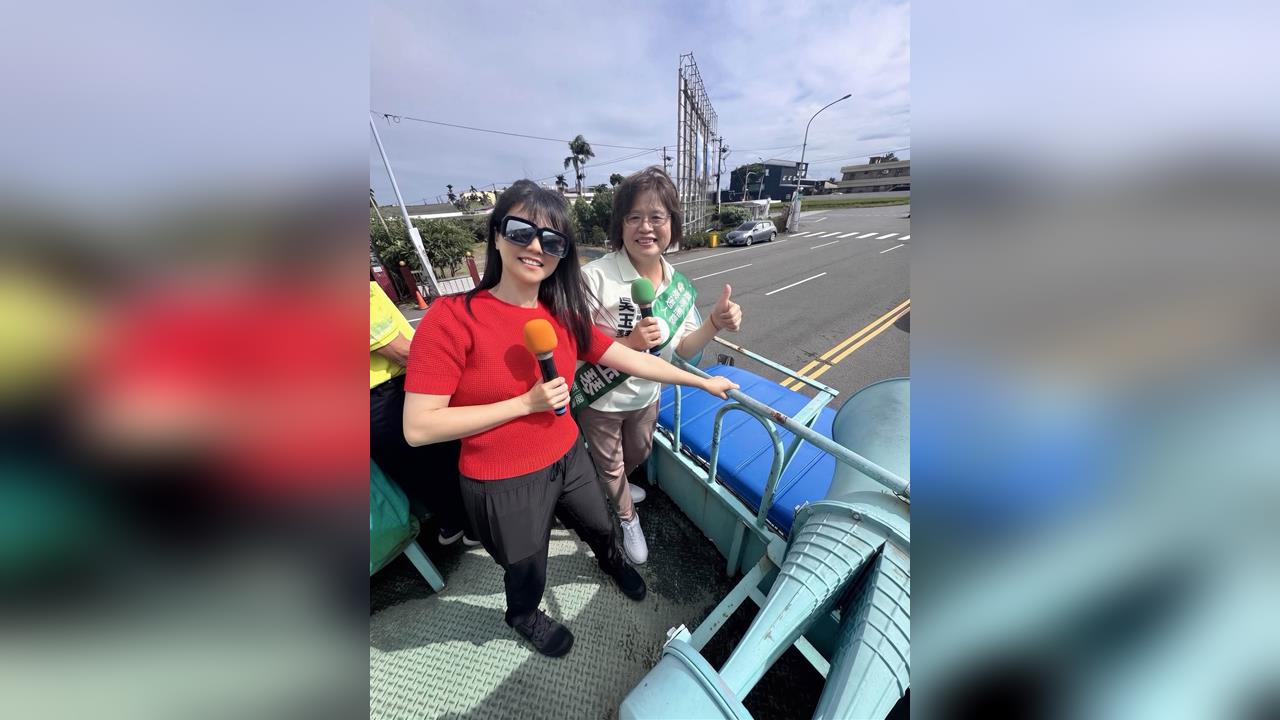 快新聞／女神來了！南下輔選「這市長」　車掃展現1技能畫面曝