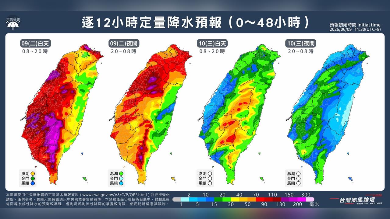 梅雨鋒面抵達「掛在台灣上空」！專家示警「南部皮繃緊」2波降雨高峰來襲