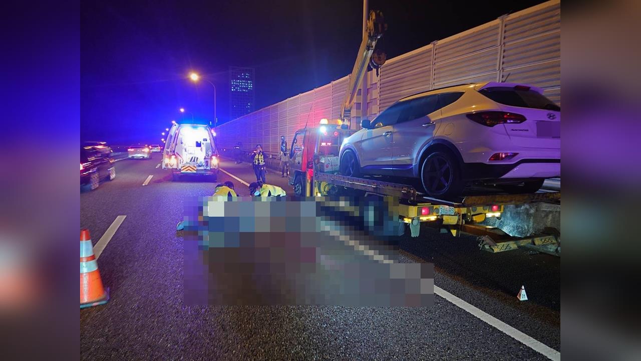 最新／國1五楊高架死亡車禍！駕駛下車遭撞身亡
