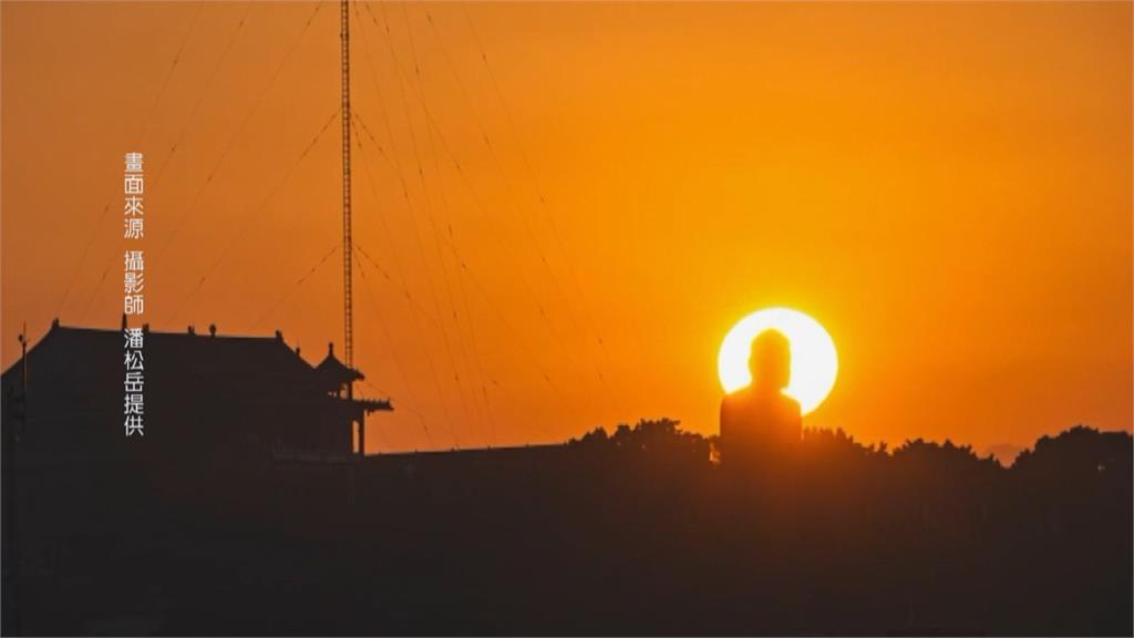 年前吉兆！ 八卦山「大佛懸日」佛光乍現　民眾讚嘆不已