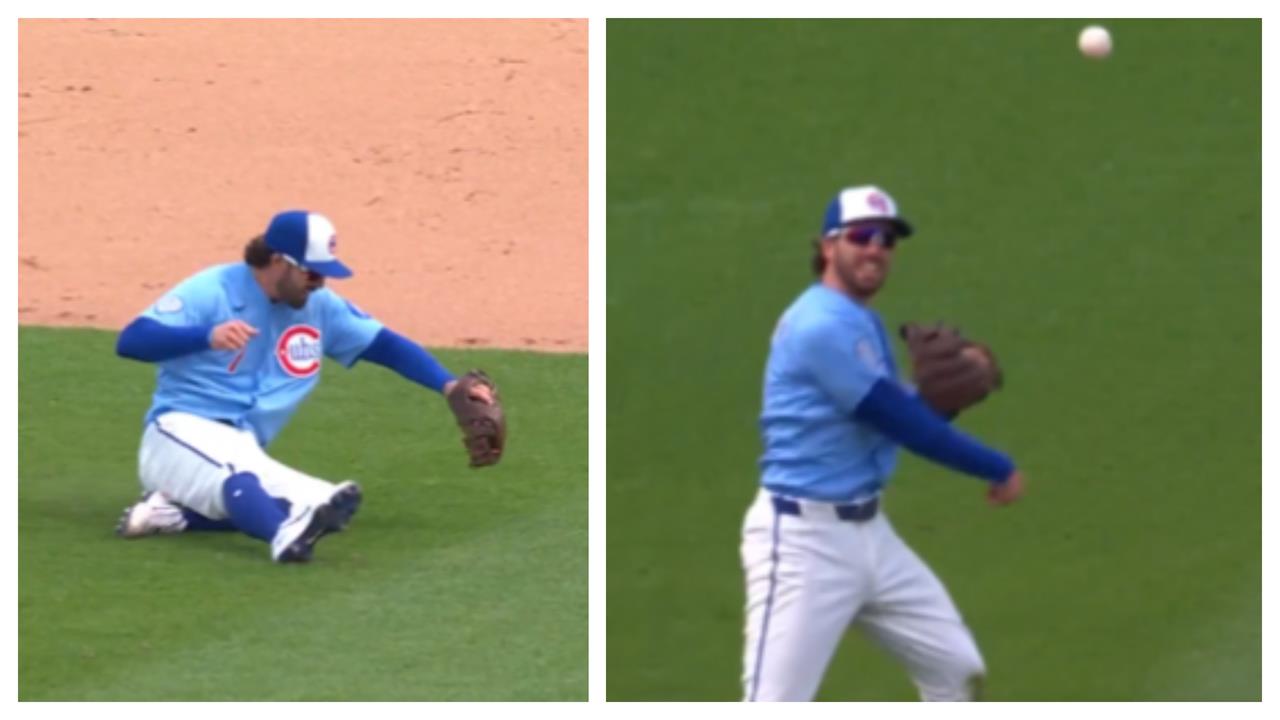 MLB(影)/這是游擊手嗎?「超猛滑接」加碼「外野草皮長傳」刺殺跑者全場驚呼!