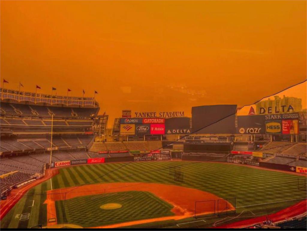 MLB／加國野火霧霾襲美！紐約「空氣品質史上最差」<em>洋基</em>賽事被迫延期