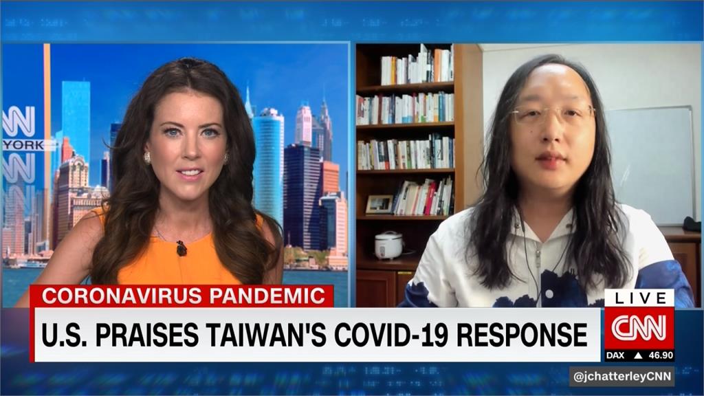 快新聞／ 9分鐘專訪影片曝光！ 唐鳳再度登上CNN與主持人大聊「台灣經驗」