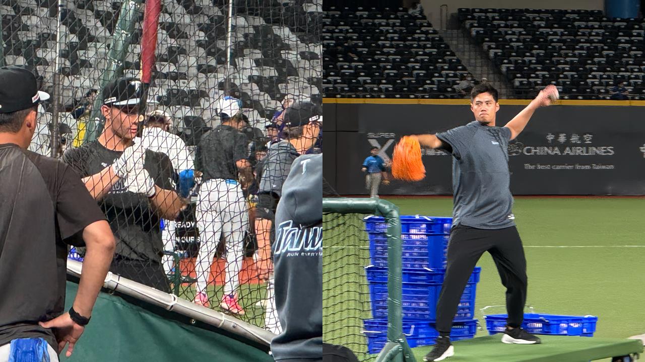 經典賽(圖多)／費仔投入訓練！打擊練習「陳偉殷親自餵球」　台灣隊主帥親曝互動細節