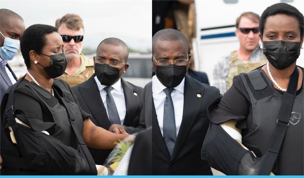 快新聞／海地總統遺孀返抵國門　全身防彈衣戒備