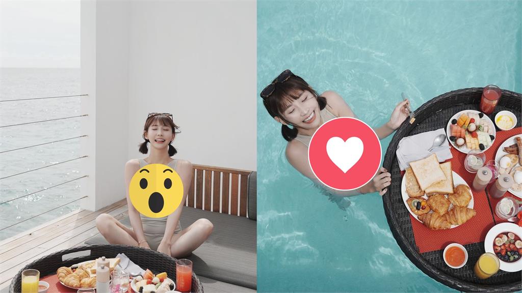 粿粿馬爾地夫泳裝美照曝「上帝視角」　火辣身材老公直喊：OMG！