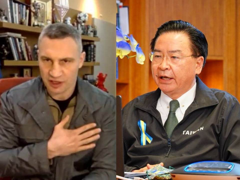 快新聞／堅定挺烏！　吳釗燮與基輔市長視訊「宣布援助烏克蘭800萬美元」