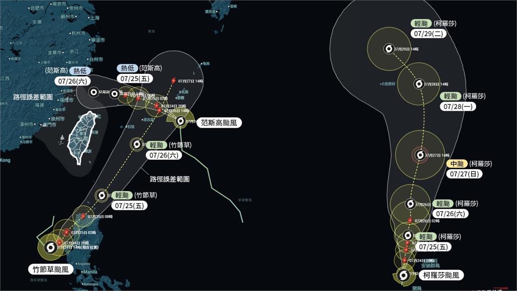 726前夕3颱共舞！專家親揭「放颱風假機率」點名3地區注意雨彈狂炸