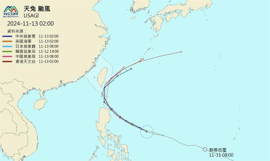 快新聞／天兔最新路徑曝光！　賈新興評估：明晨4時海警、20時陸警