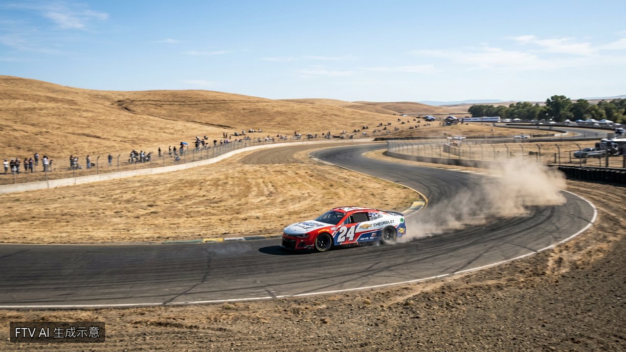 NASCAR索諾馬排位賽 Ty Gibbs 險勝奪生涯首個道路賽桿位